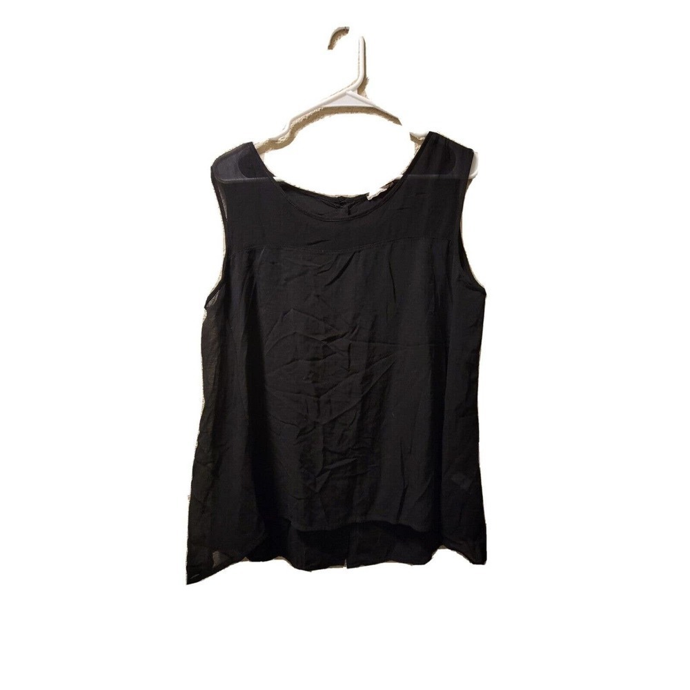 Bizio & Soci Sleeveless Blouse Made In Italy Black Size Medium
